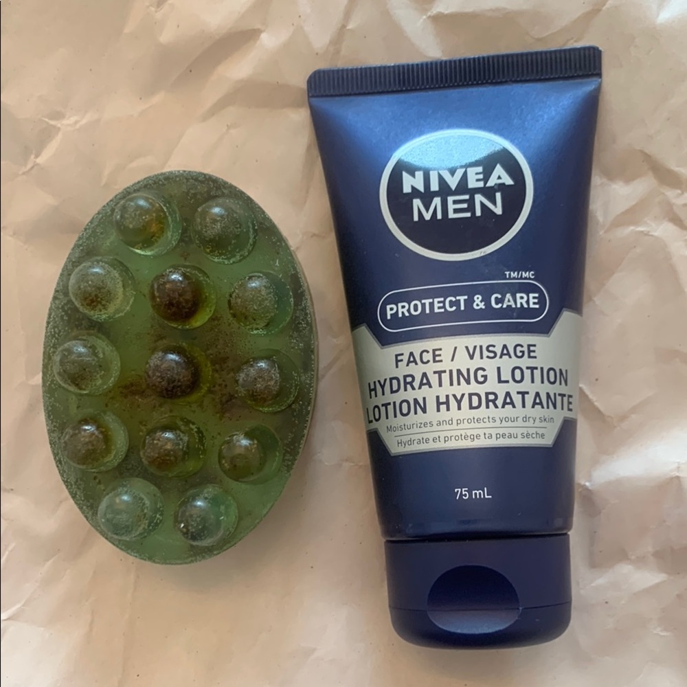 NWOT Nivea Men Hydrating Lotion with Homemade Mint Soap 🧼 Gift Set